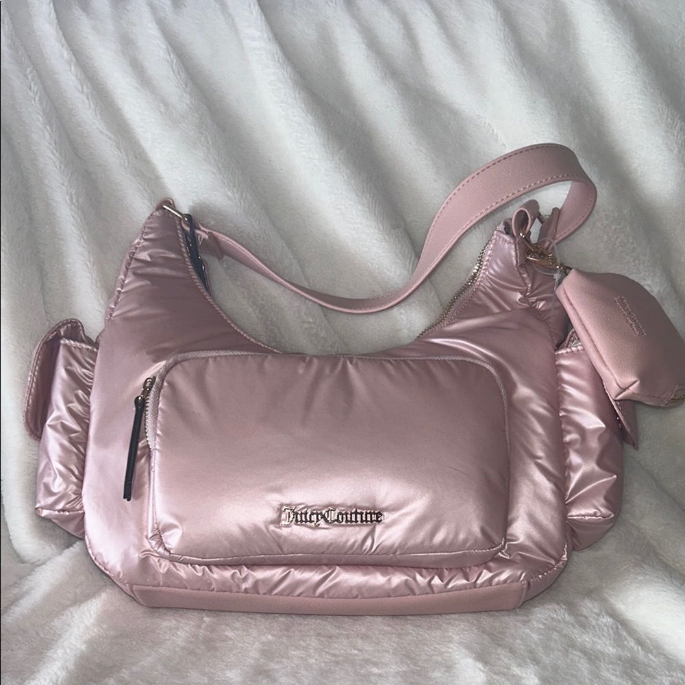 Juicy Couture Pink Quilted Shoulder Bag